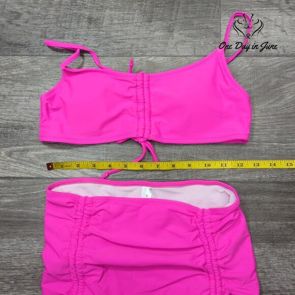 Meyeeka High Waisted Ruched Bikini Swimsuit Size S - Picture 4 of 5